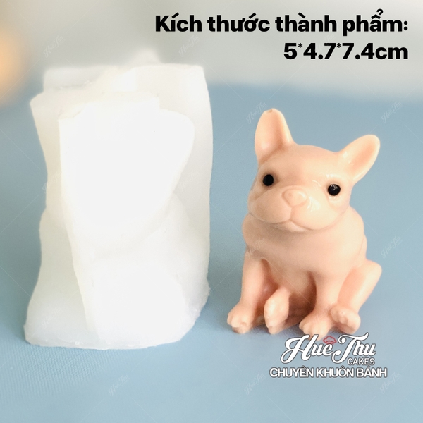 Khuôn silicon Chó Mèo Thú Cưng A148 (nhiều mẫu) làm bánh rau câu 3D 4D nhấn xôi, fondant, socola, nến hanmade