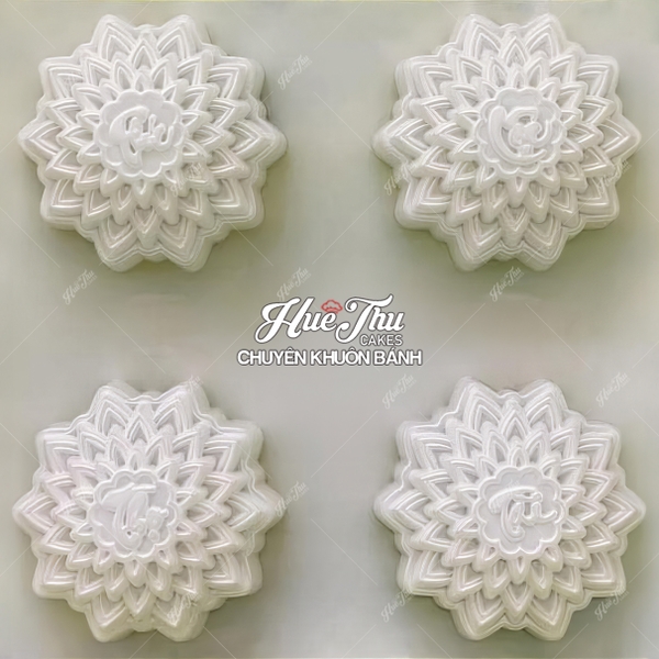 Khuôn rau câu, nhấn xôi Phúc Lộc Thọ Tài (hình tháp, vỉ 4 khuôn) làm bánh rau câu, ép xôi