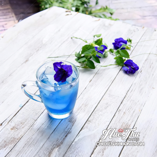 Hoa Đậu Biếc khô nhà trồng 50g - Dùng tạo màu tím biếc, xanh ngọc bích