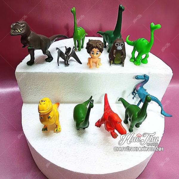 Khủng Long trang trí bánh (12 chi tiết) khủng long nhựa
