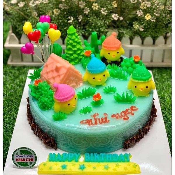 Khuôn silicon Bụi Cỏ làm bánh rau câu 3D 4D nhấn xôi, fondant, socola, nến hanmade