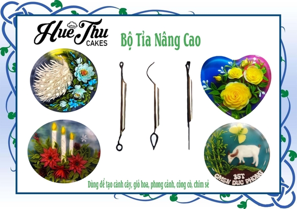 Bộ dụng cụ tỉa thạch nâng cao - Bộ tỉa cành cây, giỏ hoa, chim, thú