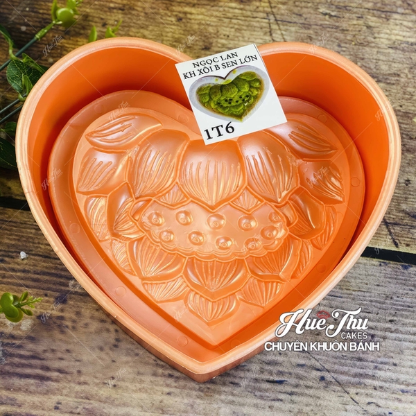 Khuôn xôi hình Trái Tim 17cm cao 7cm - khuôn ép xôi, khuôn nhấn xôi Ngọc Lan