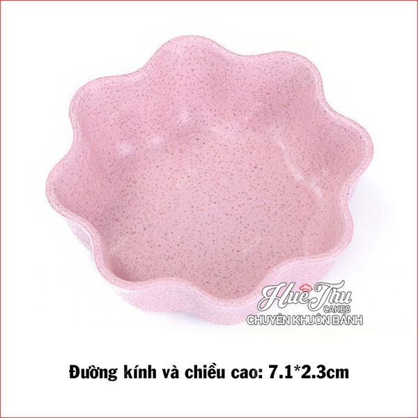 Đĩa Nhựa Melamine Hoa Mai 7.1cm (nhiều màu) đĩa đựng nến - trang trí đồ ăn, đựng nước chấm, bàn tiệc, mâm cúng