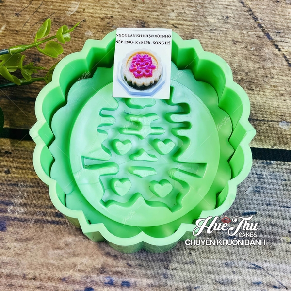 Khuôn xôi hình Tròn 9cm cao 5.5cm - khuôn ép xôi, khuôn nhấn xôi Ngọc Lan