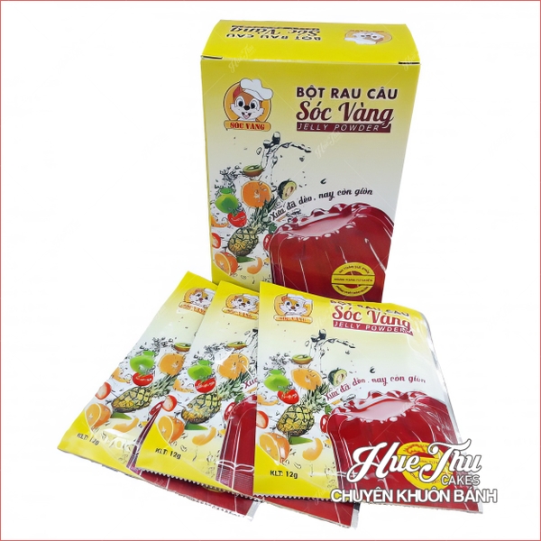 Bột rau câu dẻo giòn Sóc Vàng (Jelly Powder)