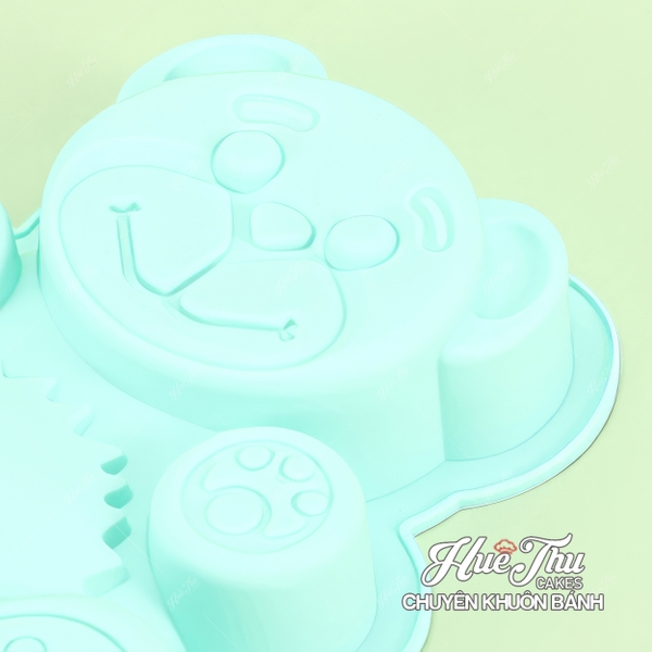 Khuôn silicon Gấu Bụng Bự 23*28cm làm bánh rau câu 3D 4D mâm cúng