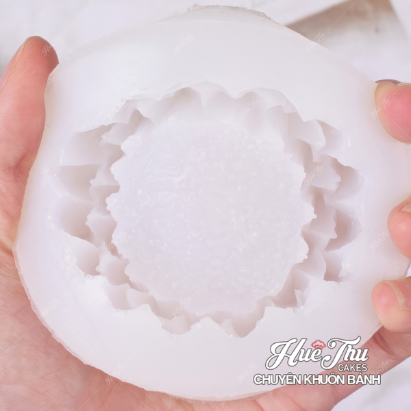 Khuôn silicon Hoa Hướng Dương 8.3cm làm bánh rau câu 3D 4D nhấn xôi, fondant, socola, nến hanmade