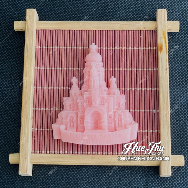 Khuôn silicon Lâu Đài 6cm A127 làm bánh rau câu 3D 4D nhấn xôi, fondant, socola, nến hanmade