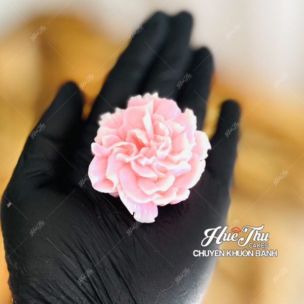 Khuôn silicon Hoa Cẩm Chướng A171 làm bánh rau câu 3D 4D nhấn xôi, fondant, socola, nến hanmade