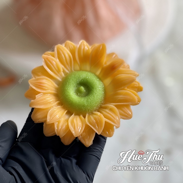 Khuôn silicon hoa Hướng Dương 10cm làm bánh rau câu 3D 4D nhấn xôi, fondant, socola, nến hanmade