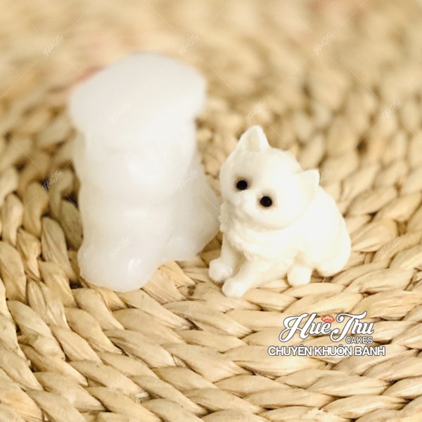 Khuôn silicon Chó Mèo Thú Cưng A148 (nhiều mẫu) làm bánh rau câu 3D 4D nhấn xôi, fondant, socola, nến hanmade