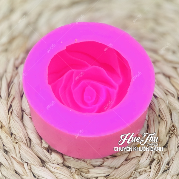 Khuôn silicon Hoa Hồng Bulgaria làm bánh rau câu 3D 4D nhấn xôi, fondant, socola, nến hanmade