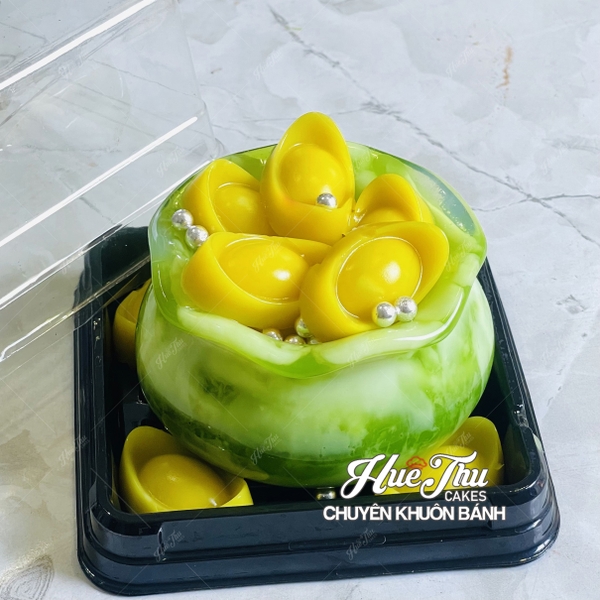 Khuôn silicon Hũ Vàng, Hồ Cá, Bình Hoa H2 9.6cm làm bánh rau câu 3D 4D nhấn xôi, fondant, socola, nến hanmade