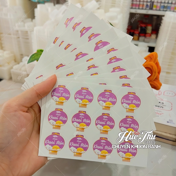 Tem dán nhân bánh Trung Thu đủ vị (12 tem / tờ)