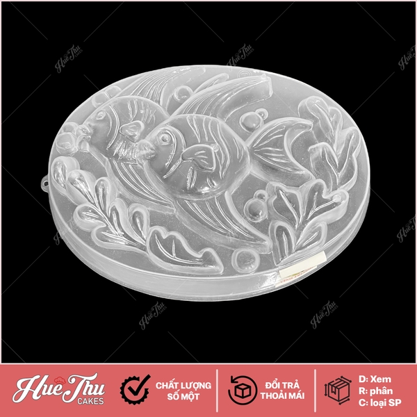 Khuôn rau câu, nhấn xôi Cặp Cá Vàng 20cm (số 6) Vĩnh Trường làm bánh rau câu, ép xôi