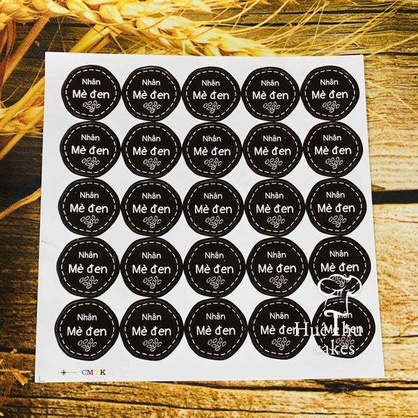 Tem dán nhân bánh Trung Thu đủ vị (12 tem / tờ)