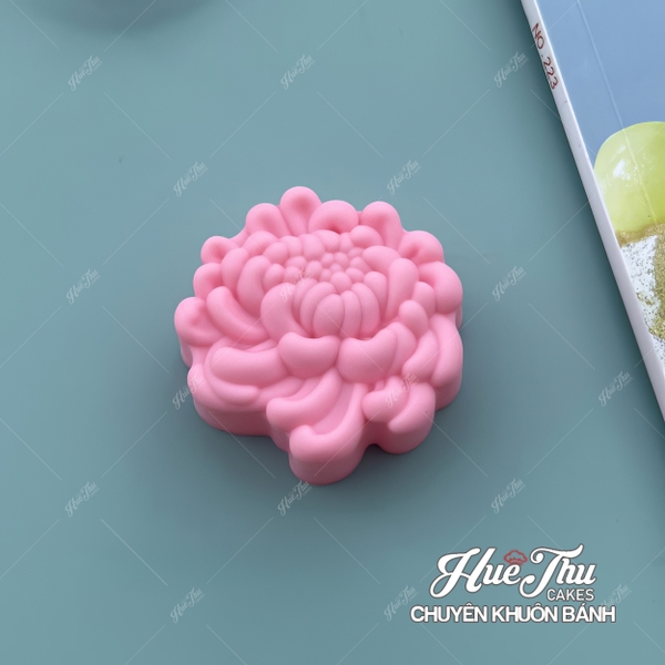 Khuôn silicon Nhiều Loại Hoa 5cm (10 cái) làm bánh rau câu, nhấn xôi, bánh da lợn