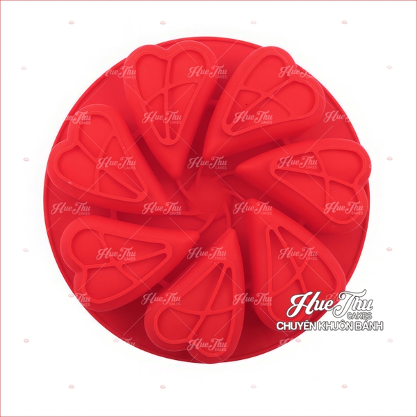 Khuôn silicon 7 Trái Tim Tình Yêu 19.8cm làm bánh rau câu 3D 4D nhấn xôi, fondant, socola, nến hanmade