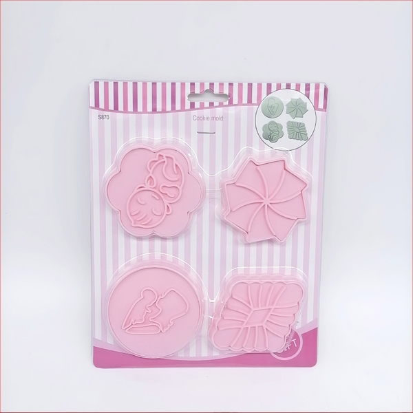 Khuôn nhấn Cutter Bình Sữa Xe Nôi CT1 (nhiều mẫu) tạo hình bánh bao, bánh quy, bánh mì, rau câu, xôi hoa đậu