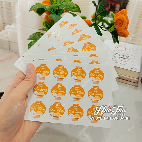 Tem dán nhân bánh Trung Thu đủ vị (12 tem / tờ)