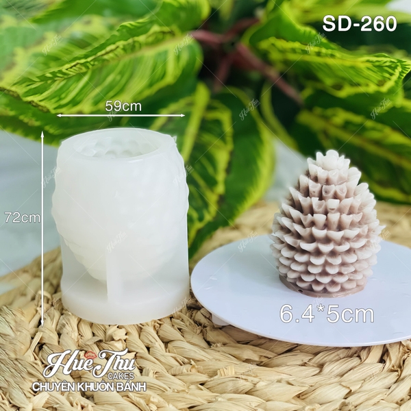 Khuôn silicon Cây Thông Noel (nhiều mẫu) A94 làm bánh rau câu 3D 4D nhấn xôi, fondant, socola, nến hanmade