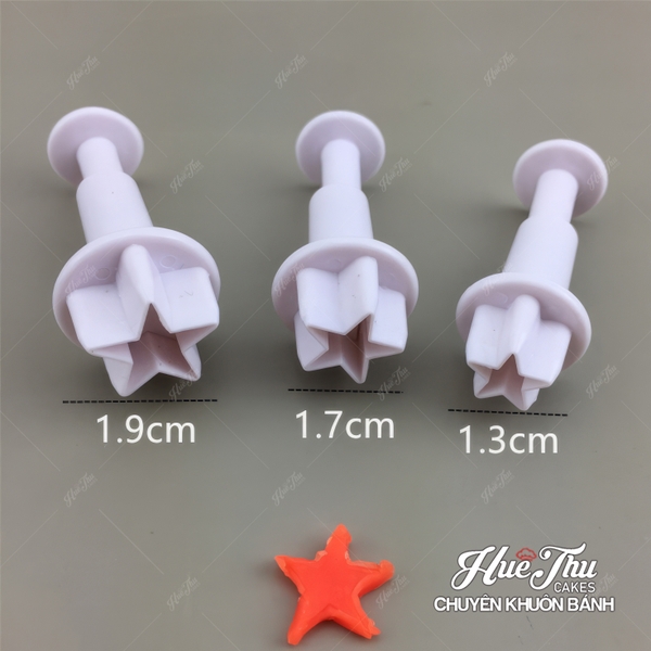 Khuôn nhấn Cutter (33 chi tiết) hình hoa lá, tạo hình bánh bao, bánh quy, bánh mì, rau câu, xôi hoa