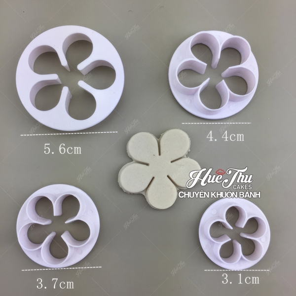 Khuôn nhấn Cutter (33 chi tiết) hình hoa lá, tạo hình bánh bao, bánh quy, bánh mì, rau câu, xôi hoa