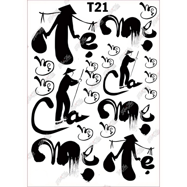 Tấm Decal Trong chủ đề Sinh Nhật, chữ dán tem dán lên bánh trang trí bánh rau câu tiện lợi (nhiều mẫu)