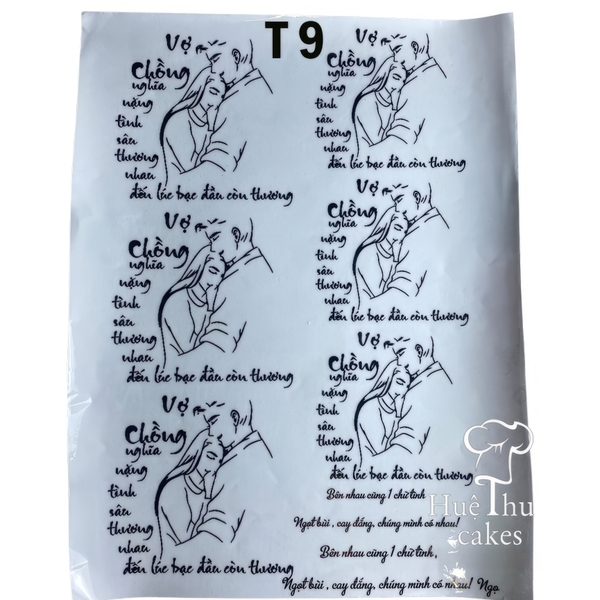 Tấm Decal Trong chủ đề Sinh Nhật, chữ dán tem dán lên bánh trang trí bánh rau câu tiện lợi (nhiều mẫu)