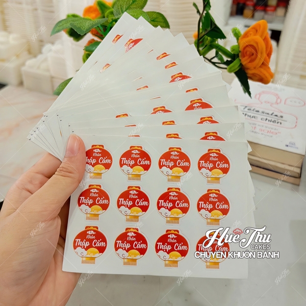 Tem dán nhân bánh Trung Thu đủ vị (12 tem / tờ)