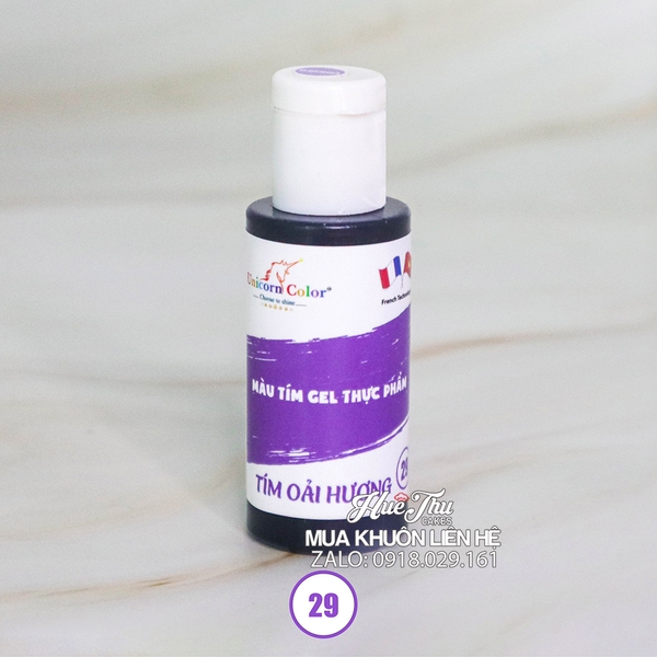 Màu Gel thực phẩm Unicorn 28g làm bánh (40 màu) - Chuyên Dùng Cho Bánh Nướng, Bánh Trung Thu, Sên Đậu