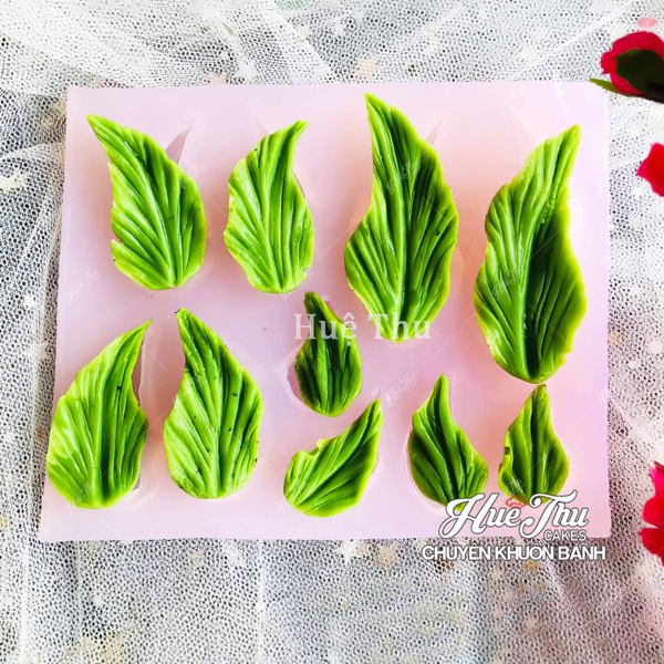 Khuôn silicon lá Loa Kèn 15x9cm làm bánh rau câu 3D 4D nhấn xôi, fondant, socola, nến hanmade