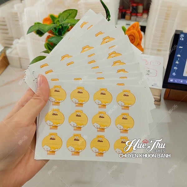 Tem dán nhân bánh Trung Thu đủ vị (12 tem / tờ)