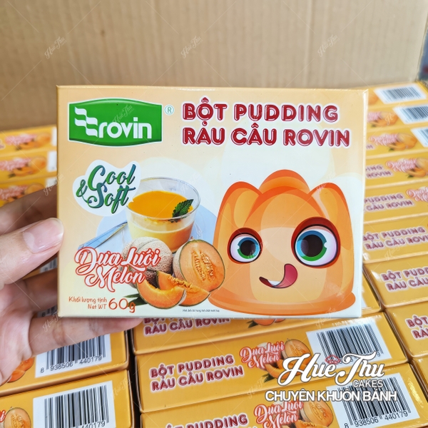 Bột Pudding Rau Câu Rovin hương Xoài/Dưa Lưới/Hạnh Nhân/Trà Xanh/Đào