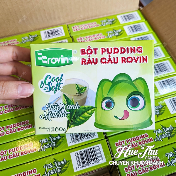 Bột Pudding Rau Câu Rovin hương Xoài/Dưa Lưới/Hạnh Nhân/Trà Xanh/Đào