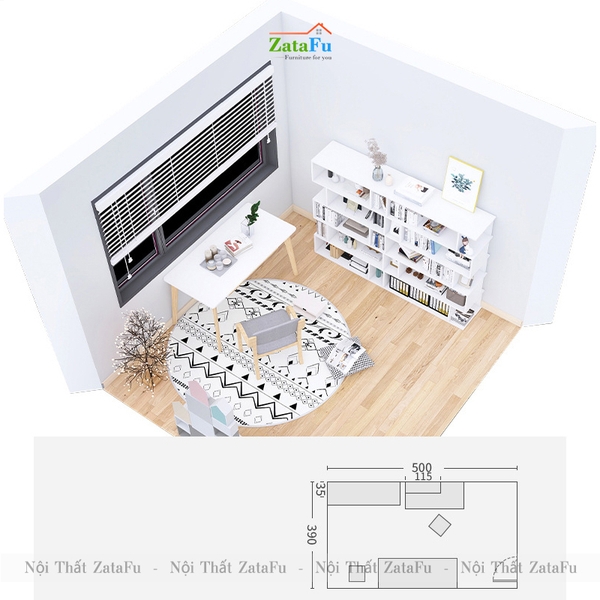 kệ trang trí phòng khách