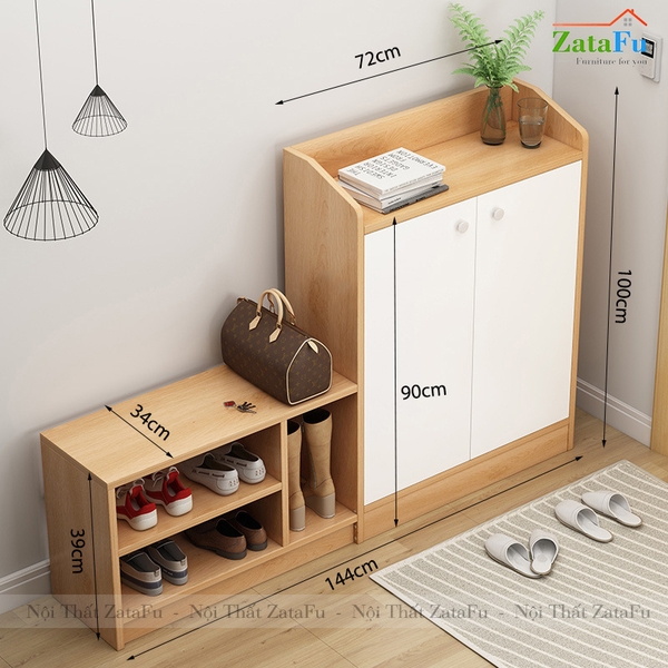 tủ giày gỗ
