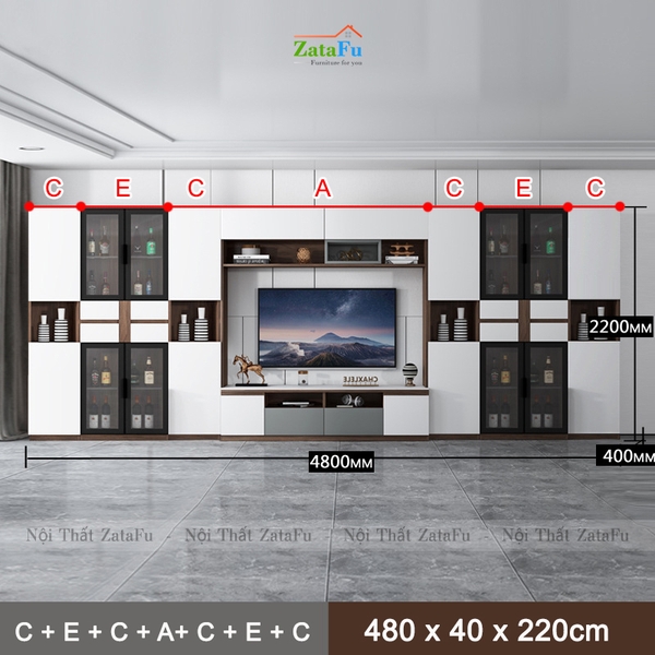 kệ gỗ tivi phòng khách