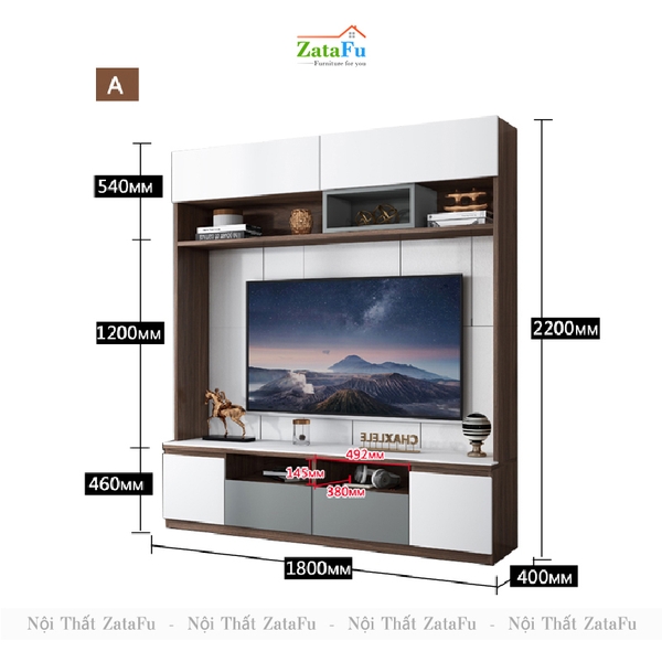 bộ kệ tivi treo tường