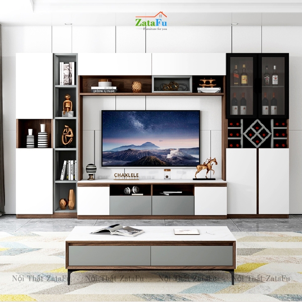 kệ ti vi treo tường