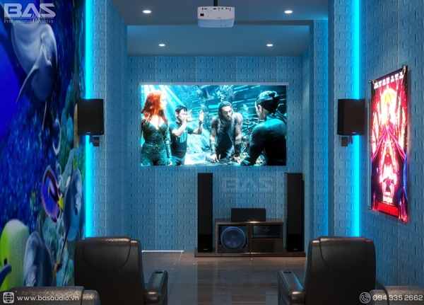 BAS Audio tư vấn, thiết kế, lắp đặt phòng xem phim gia đình tại Nam Định