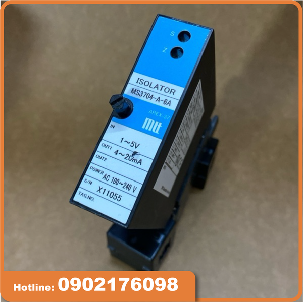 Bộ cách ly tín hiệu MTT MS3704-A-6A | Isolator 1–5V sang 4–20mA