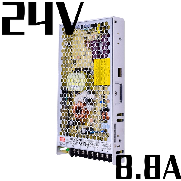 MeanWell 8.8A 24V 200W Switching Power Supply (NES-200-24