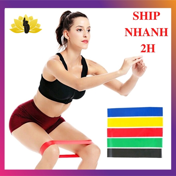 Dây kháng lực bằng cao su tự nhiên dùng khi tập thể hình/yoga/pilate