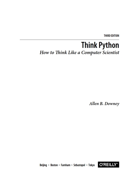 Think Python 3rd Edition