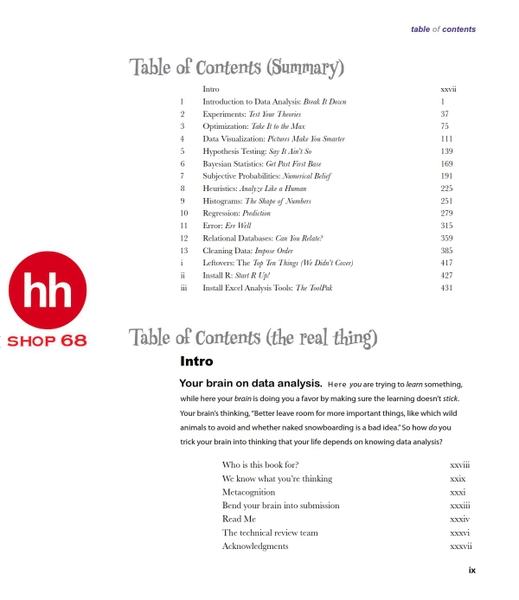 Head First Data Analysis A learner's guide to big numbers, statistics