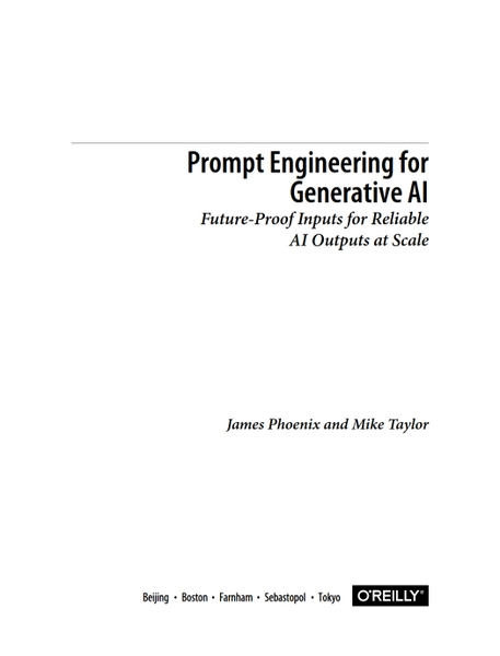 Prompt Engineering for Generative AI