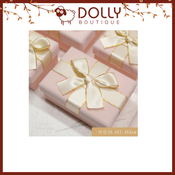 Hộp Quà Nhỏ Nhung Hồng Phấn 10.4*7.4*4cm