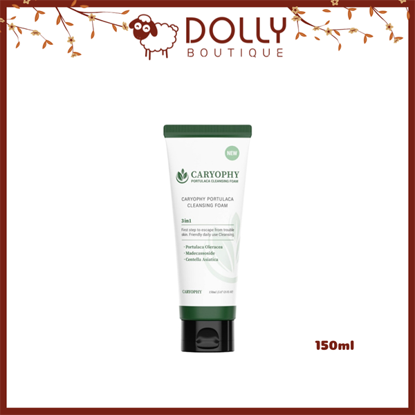 Sữa Rửa Mặt Giảm Mụn Caryophy Portulaca Cleansing Foam 150ml